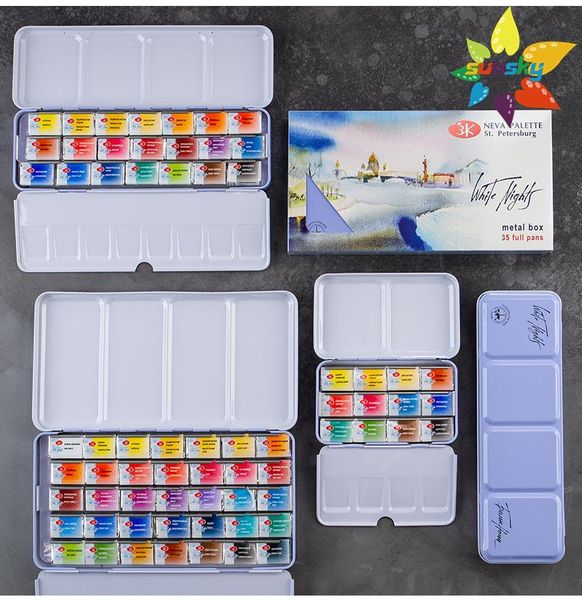 gift sets russia white nights solid watercolor iron box set 12/21/35 artist paint sonnet 21 color student bazanova
gift sets russia white nights solid watercolor iron box set 12/21/35 artist paint sonnet 21 color student bazanova