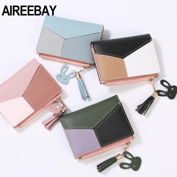 wallets aireebay wallet short women zipper purse patchwork fashion panelled leather trendy tassel coin card holder1, Red;black
wallets aireebay wallet short women zipper purse patchwork fashion panelled leather trendy tassel coin card holder1, Red;black
