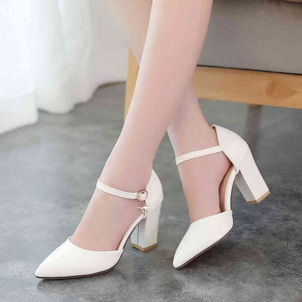 dress shoes comfortable thick with single pointed straps shallow mouth fashion wild high heels d7xi, Black
dress shoes comfortable thick with single pointed straps shallow mouth fashion wild high heels d7xi, Black