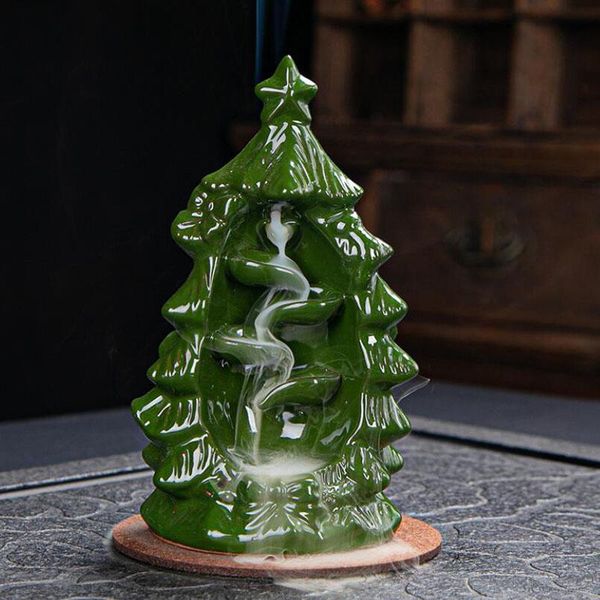 creative christmas tree aroma burner ceramic backflow incense holder for festival gift living room home decor fragrance lamps
creative christmas tree aroma burner ceramic backflow incense holder for festival gift living room home decor fragrance lamps