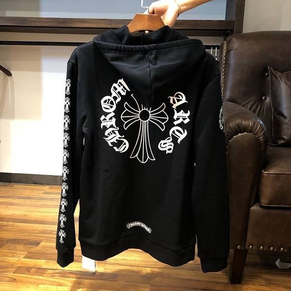 and ch men's fashion jacket brand zipper hooded women's same print loose cotton sweater lovers' black hood
and ch men's fashion jacket brand zipper hooded women's same print loose cotton sweater lovers' black hood
