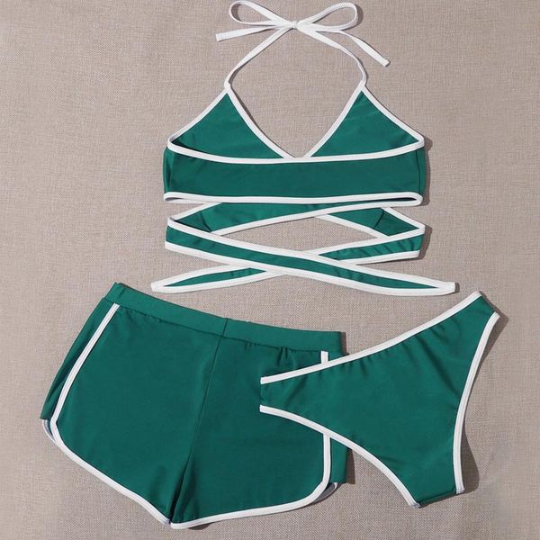 women's swimwear women 3 pieces summer three-piece set fashion beachwear bikini bathing suits woman 2021 biquinis, White;black
women's swimwear women 3 pieces summer three-piece set fashion beachwear bikini bathing suits woman 2021 biquinis, White;black