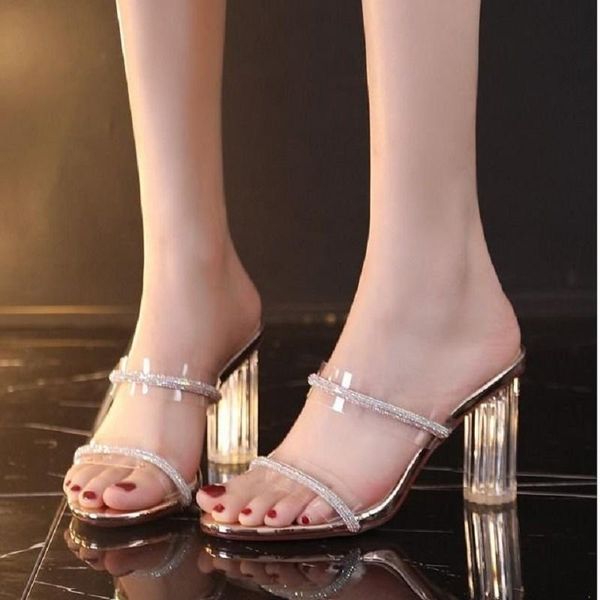 brand shoes women summer outdoor slippers ladies transparent crystal high heels fashion slides non-slip femme pantoufles, Black
brand shoes women summer outdoor slippers ladies transparent crystal high heels fashion slides non-slip femme pantoufles, Black