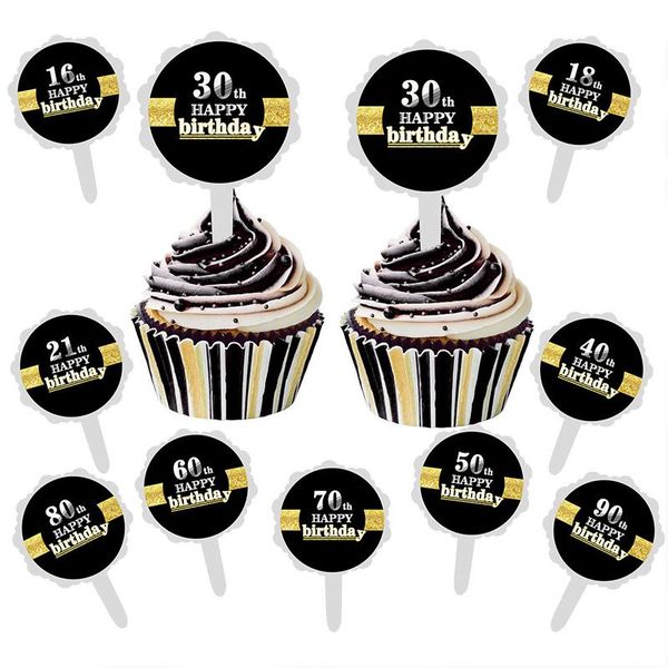 6pcs black gold cake insert 16/18/30/40/50/60 birthday party dessert table sticker happy w01 sashes
6pcs black gold cake insert 16/18/30/40/50/60 birthday party dessert table sticker happy w01 sashes