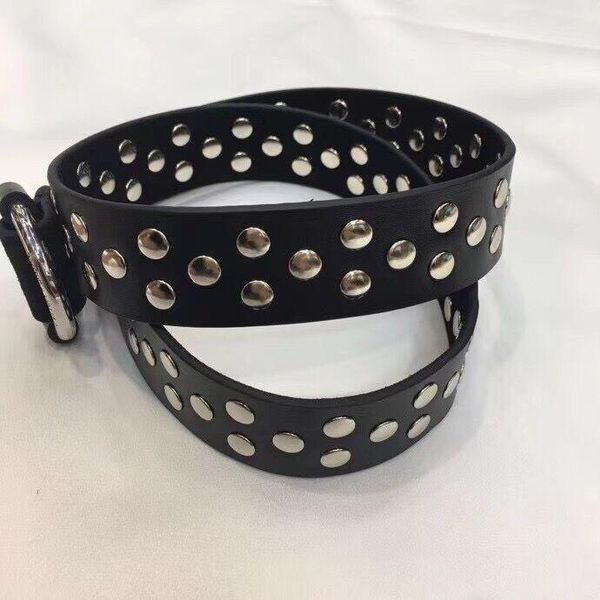 drill rivet black cow leather belt lady studs fashion silver metal buckle for women belts, Black;brown
drill rivet black cow leather belt lady studs fashion silver metal buckle for women belts, Black;brown