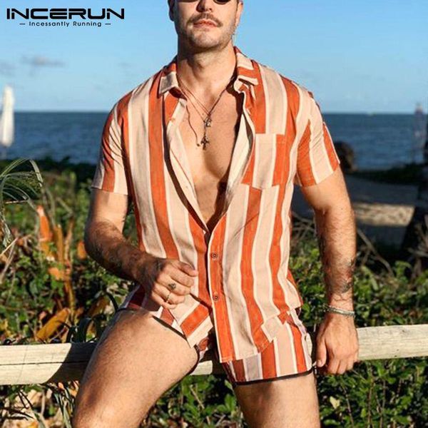 men's tracksuits 2021 summer men striped sets vacation lapel short sleeve shirt elastic waist shorts streetwear casual hawaiian suits i, Gray
men's tracksuits 2021 summer men striped sets vacation lapel short sleeve shirt elastic waist shorts streetwear casual hawaiian suits i, Gray