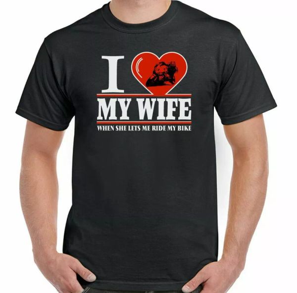 Biker t-shirt i love my wife funny men indian motorcycle bike chopper, White;black
Biker t-shirt i love my wife funny men indian motorcycle bike chopper, White;black
