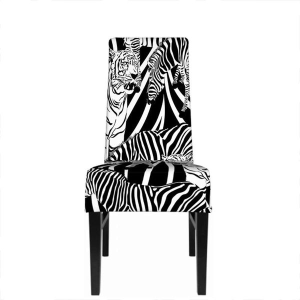 chair covers elastic soft spandex cover detachable tiger animal stripes white black dining family el party 46*56
chair covers elastic soft spandex cover detachable tiger animal stripes white black dining family el party 46*56