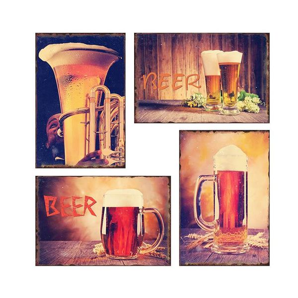 metal painting beer tin sign retro ice cold plaque poster vintage wall art sticker pub bar home decor 20*30 cm 
metal painting beer tin sign retro ice cold plaque poster vintage wall art sticker pub bar home decor 20*30 cm