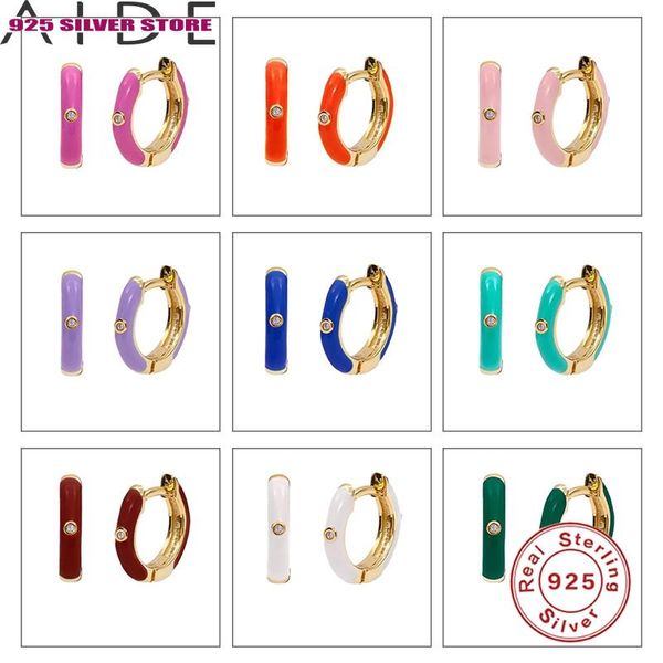 hoop & huggie aide 925 silver earrings colorful sterling s925 plata piercing stud ear ring with zircon dripping oil craft women 2021 trend, Golden;silver
hoop & huggie aide 925 silver earrings colorful sterling s925 plata piercing stud ear ring with zircon dripping oil craft women 2021 trend, Golden;silver