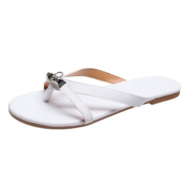 slippers summer flip-flops metal decoration women sandals color matching beach wear casual all-match flat and, Black
slippers summer flip-flops metal decoration women sandals color matching beach wear casual all-match flat and, Black