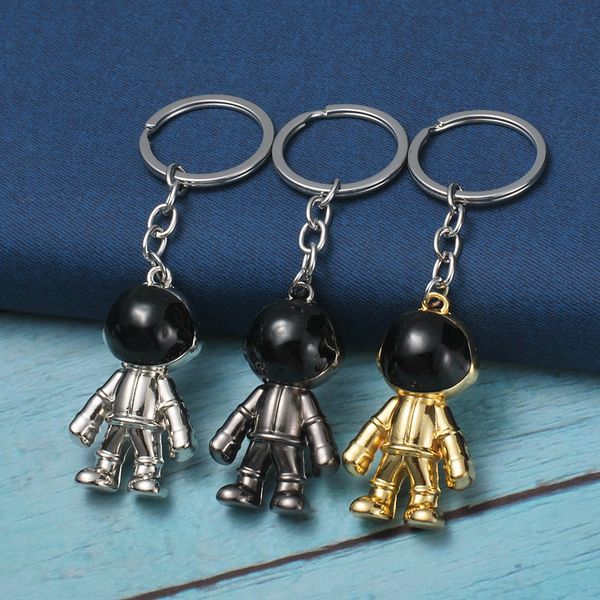 three dimensional astronaut space robot metal keychain car advertisement waist key ring chain pendant accessories, Silver
three dimensional astronaut space robot metal keychain car advertisement waist key ring chain pendant accessories, Silver