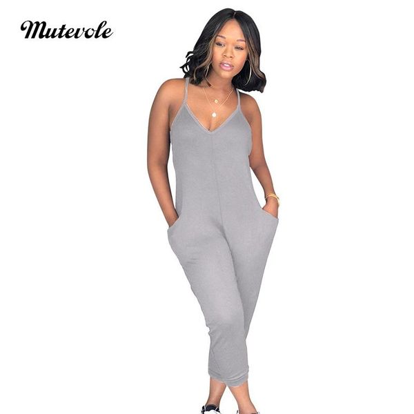 women's jumpsuits & rompers mutevole v neck spaghetti strap jumpsuit women casual summer sleeveless solid fashion bodycon, Black;white
women's jumpsuits & rompers mutevole v neck spaghetti strap jumpsuit women casual summer sleeveless solid fashion bodycon, Black;white