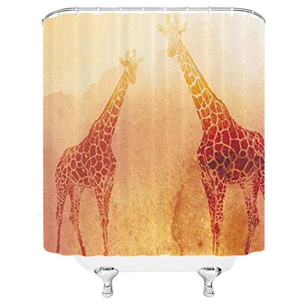 deer antlers horns giraffe shower curtain bathroom fabric, waterproof with hook curtains
deer antlers horns giraffe shower curtain bathroom fabric, waterproof with hook curtains