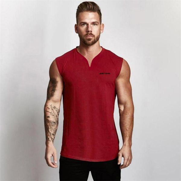 men' tank mens fitness workout sports fashion casual v-neck running training gym clothing bodybuilding singlets sleeveless vest, White;black
men' tank mens fitness workout sports fashion casual v-neck running training gym clothing bodybuilding singlets sleeveless vest, White;black