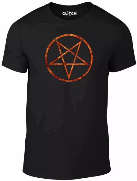 flaming pentagram t-shirt - occult t shirt satan devil retro cool black metal, White;black
flaming pentagram t-shirt - occult t shirt satan devil retro cool black metal, White;black