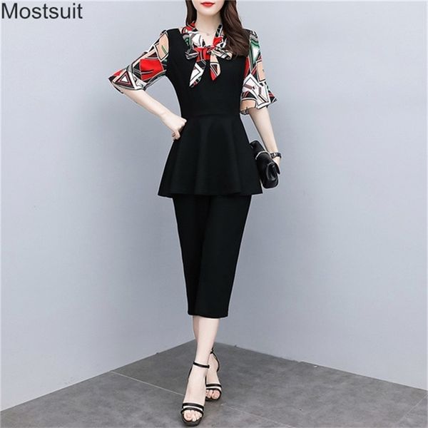 elegang fashion summer 2 piece set for women plus size short sleeve print and pants suit female work sets outfit korea 210513, White
elegang fashion summer 2 piece set for women plus size short sleeve print and pants suit female work sets outfit korea 210513, White