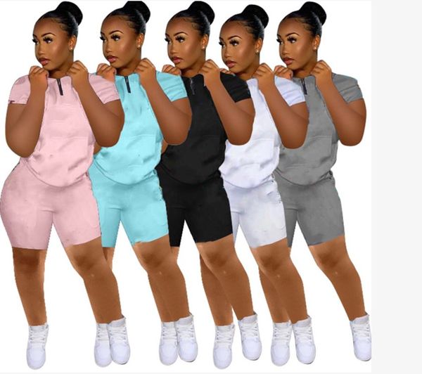 women tracksuits summer sweatsuits two pcs sets t-shirt+shorts letter printed outfits short sleeve jogger suits black sportswear designers r, Gray
women tracksuits summer sweatsuits two pcs sets t-shirt+shorts letter printed outfits short sleeve jogger suits black sportswear designers r, Gray