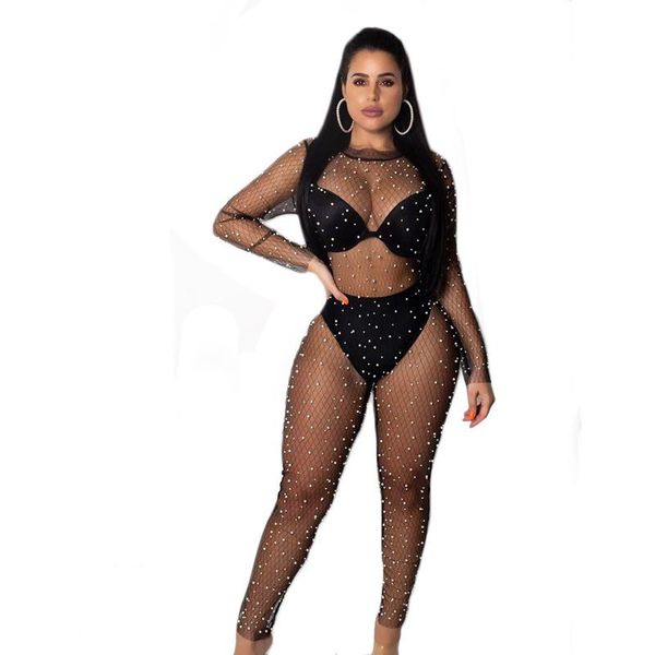 women crystal shiny summer bikinis cover ups mesh glitter swimsuit bathing rompers jumpsuit one-piece see-through beachwear women's swi, White;black
women crystal shiny summer bikinis cover ups mesh glitter swimsuit bathing rompers jumpsuit one-piece see-through beachwear women's swi, White;black