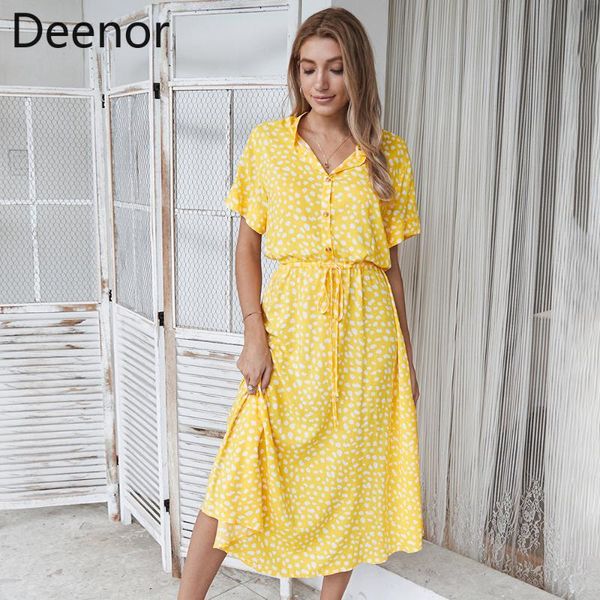 casual dresses deenor 2021 summer women's elegant short sleeve polka dot print dress shirt collar button lace up temperament ladies lon, Black;gray
casual dresses deenor 2021 summer women's elegant short sleeve polka dot print dress shirt collar button lace up temperament ladies lon, Black;gray