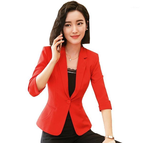 women's suits & blazers autumn women and jackets candy color jacket half sleeve slim suit one button big size s-3xl blazer, White;black
women's suits & blazers autumn women and jackets candy color jacket half sleeve slim suit one button big size s-3xl blazer, White;black