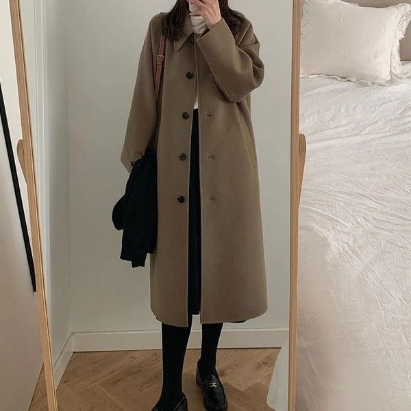 women's wool & blends cmaz small woolen coat for female students autumn and winter wild, Black
women's wool & blends cmaz small woolen coat for female students autumn and winter wild, Black