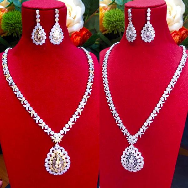 earrings & necklace missvikki original luxury africa dubai 4pcs lady women jewelry sets for wedding party zircon bridal, Silver
earrings & necklace missvikki original luxury africa dubai 4pcs lady women jewelry sets for wedding party zircon bridal, Silver