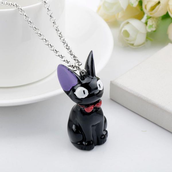 chains 3d cartoon doll trinket keychain necklace kiki's delivery service sakuma rei jiji cat pendant necklaces creative jewelry gift, Silver
chains 3d cartoon doll trinket keychain necklace kiki's delivery service sakuma rei jiji cat pendant necklaces creative jewelry gift, Silver