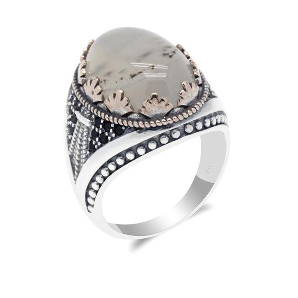 cluster rings 925 sterling silver men oval natural agate stone & black zircon ring for vintage antique turkish party jeweryl, Golden;silver
cluster rings 925 sterling silver men oval natural agate stone & black zircon ring for vintage antique turkish party jeweryl, Golden;silver
