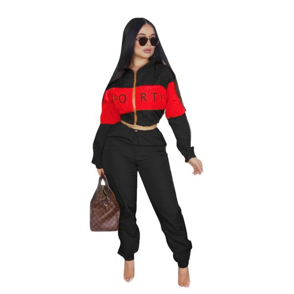 women's tracksuits letter printed pants suit autumn fashion patchwork hooded zipper & solid drawstring trousers two piece set, Gray
women's tracksuits letter printed pants suit autumn fashion patchwork hooded zipper & solid drawstring trousers two piece set, Gray