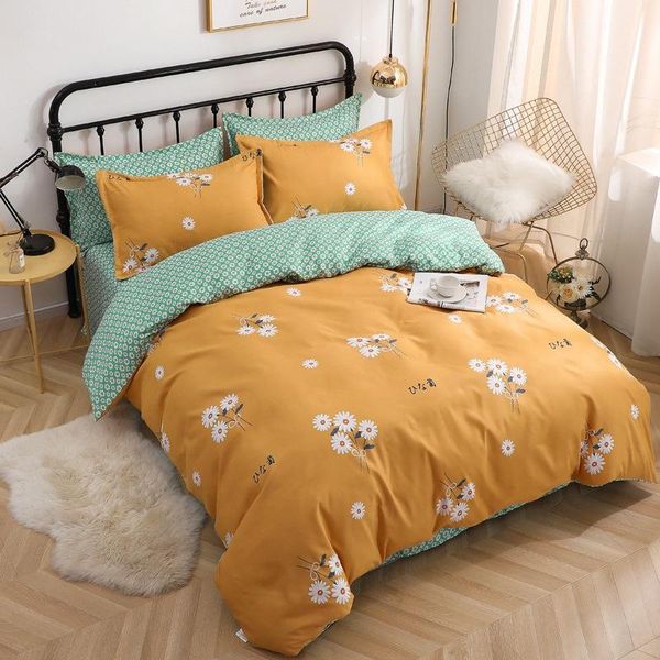 bedding sets fashion set bed sheet a/b double-sided yellow daisy pattern breathable full single size home textile oceania
bedding sets fashion set bed sheet a/b double-sided yellow daisy pattern breathable full single size home textile oceania