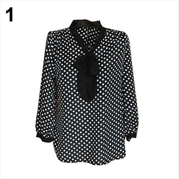butterfly summer polka dot womens blouses bowknot chiffon loose long sleeve top, White
butterfly summer polka dot womens blouses bowknot chiffon loose long sleeve top, White