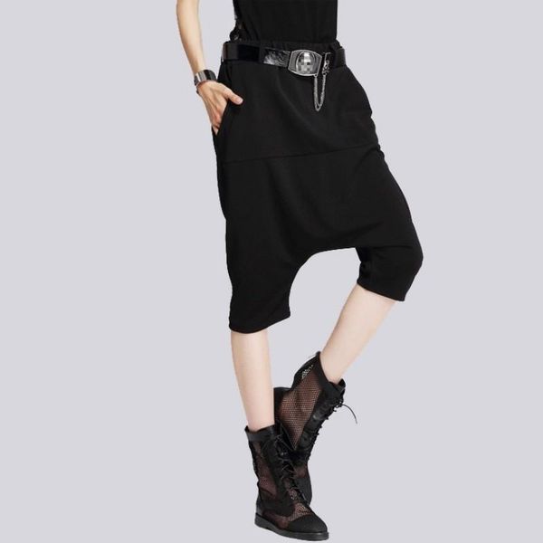 women's pants & capris summer fashion women drop crotch harem casual baggy loose fit knee length trousers female black hip hop joggers, Black;white
women's pants & capris summer fashion women drop crotch harem casual baggy loose fit knee length trousers female black hip hop joggers, Black;white