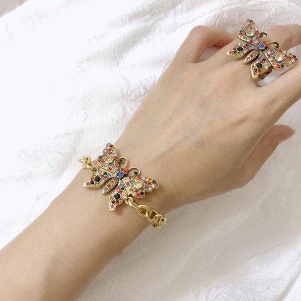 charm bracelets sweet colorful zircon butterfly bracelet retro ladies golden fashion temperament gorgeous luxurious brand jewelry prom party, Golden;silver
charm bracelets sweet colorful zircon butterfly bracelet retro ladies golden fashion temperament gorgeous luxurious brand jewelry prom party, Golden;silver