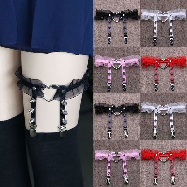 fashion women harajuku adjustable elastic garter belt suspenders rivet leg ring pu leather punk socks thigh rings garters, Black;white
fashion women harajuku adjustable elastic garter belt suspenders rivet leg ring pu leather punk socks thigh rings garters, Black;white