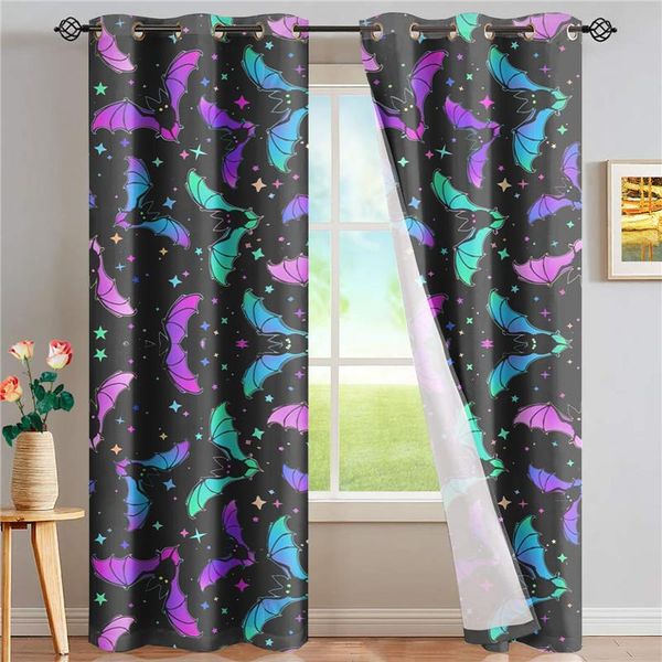 curtain & drapes colorful bat pattern blackout curtains custom halloween home decoration for living room bedroom window treatment
curtain & drapes colorful bat pattern blackout curtains custom halloween home decoration for living room bedroom window treatment