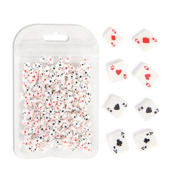 nail art decorations 10g alphabet a poker polymer clay slices red black playing card design slimes flakes manicure accessories, Silver;gold
nail art decorations 10g alphabet a poker polymer clay slices red black playing card design slimes flakes manicure accessories, Silver;gold