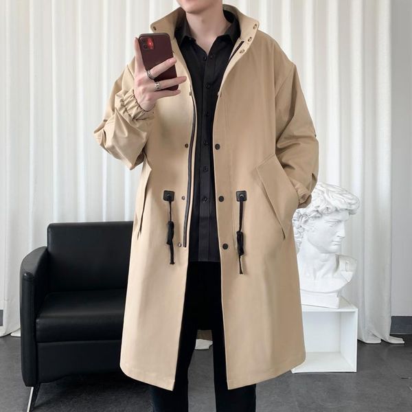 men's trench coats 2021 autumn men korean style fashion solid color casual long jacket male streetwear loose windbreaker overcoat 3xl, Tan;black
men's trench coats 2021 autumn men korean style fashion solid color casual long jacket male streetwear loose windbreaker overcoat 3xl, Tan;black