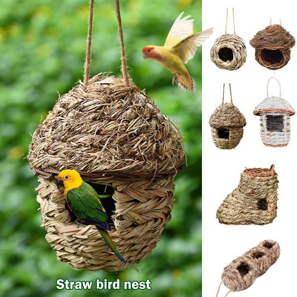 bird cages 5 style handmade grass woven nest cage outdoor weaved hanging parrot houses bedroom roosting decoration supplies
bird cages 5 style handmade grass woven nest cage outdoor weaved hanging parrot houses bedroom roosting decoration supplies