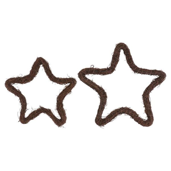 decorative flowers & wreaths 2pcs five-pointed star garland hanging simple pentagon wreath decor (brown)
decorative flowers & wreaths 2pcs five-pointed star garland hanging simple pentagon wreath decor (brown)