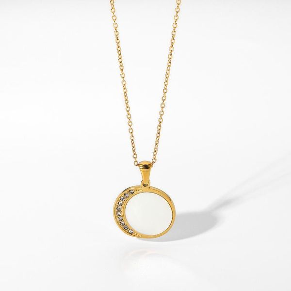 chains wholesale 18k gold stainless steel jewelry natural shell dimonds zircon sun moon pendant necklace for women accessories, Silver
chains wholesale 18k gold stainless steel jewelry natural shell dimonds zircon sun moon pendant necklace for women accessories, Silver