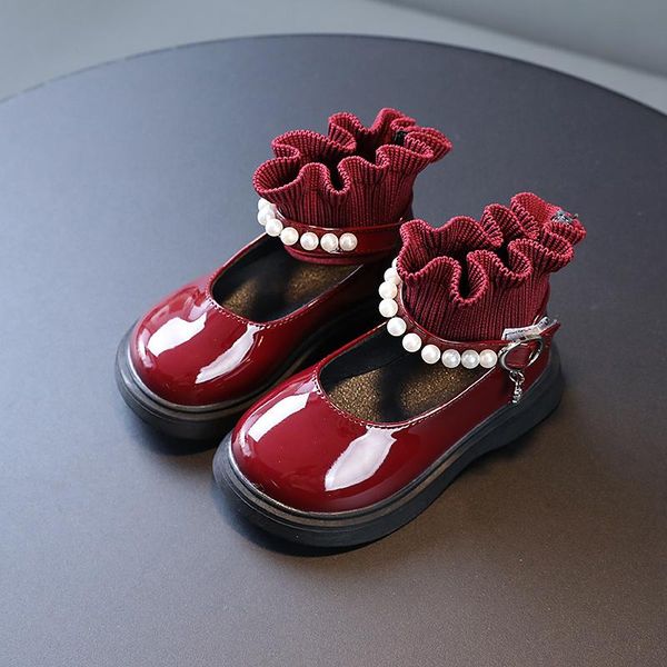 flat shoes princess autumn socks leather shoe 2021 baby party fashion beaded kids black children' flats elegant little girl, Black;grey
flat shoes princess autumn socks leather shoe 2021 baby party fashion beaded kids black children' flats elegant little girl, Black;grey