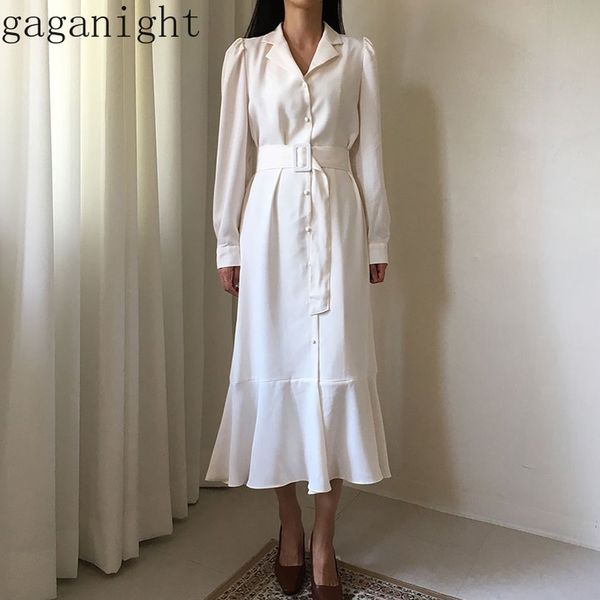gaganight elegant women maxi solid fashion dress ruffles long sleeve bodycon dresses office lady single breasted sash vestidos 210519, Black;gray
gaganight elegant women maxi solid fashion dress ruffles long sleeve bodycon dresses office lady single breasted sash vestidos 210519, Black;gray