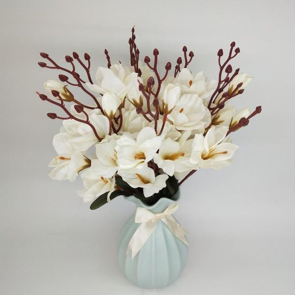 bouquet simulation magnolia flower snow orchid ia home indoor wdding decoration artificial flowers fake silk plant decorative & wreaths
bouquet simulation magnolia flower snow orchid ia home indoor wdding decoration artificial flowers fake silk plant decorative & wreaths