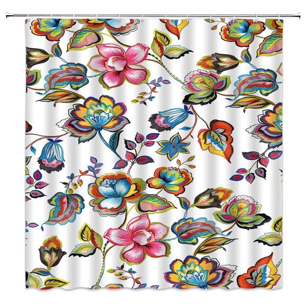floral shower curtain decor bohemia colorful flower and leaf lotus twig painting vintage spring nature pink blue fabric bath
floral shower curtain decor bohemia colorful flower and leaf lotus twig painting vintage spring nature pink blue fabric bath