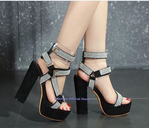 sandal black summer chunky heeled diamond strappy strapped platform women transpagent you buckle sandals shoes
sandal black summer chunky heeled diamond strappy strapped platform women transpagent you buckle sandals shoes