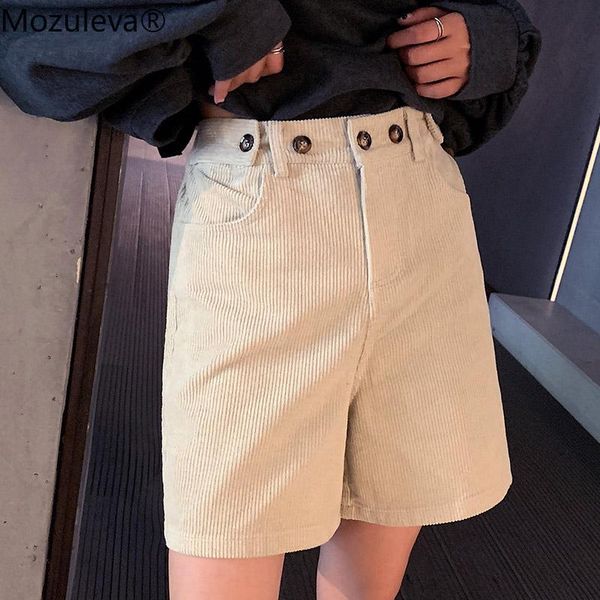 women's shorts 2021 autumn winter femininas fashion corduroy high waist straight women streetwear loose oversize female, White;black
women's shorts 2021 autumn winter femininas fashion corduroy high waist straight women streetwear loose oversize female, White;black