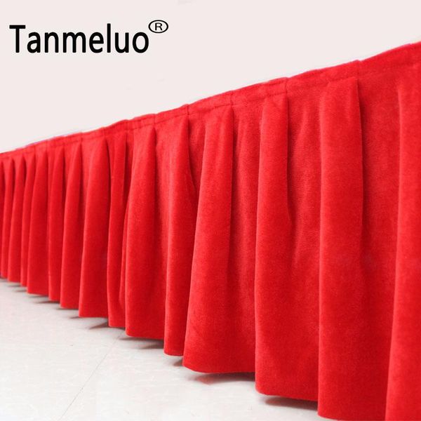 thick velvet banquet table skirt wedding backdrop for tablecloth cover event party stage skirting decoration
thick velvet banquet table skirt wedding backdrop for tablecloth cover event party stage skirting decoration