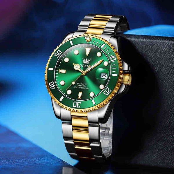 2021 brand luxe olevs fashion gentlemen clock 30atm waterproof date mechanical relogio masculino, Slivery;brown
2021 brand luxe olevs fashion gentlemen clock 30atm waterproof date mechanical relogio masculino, Slivery;brown