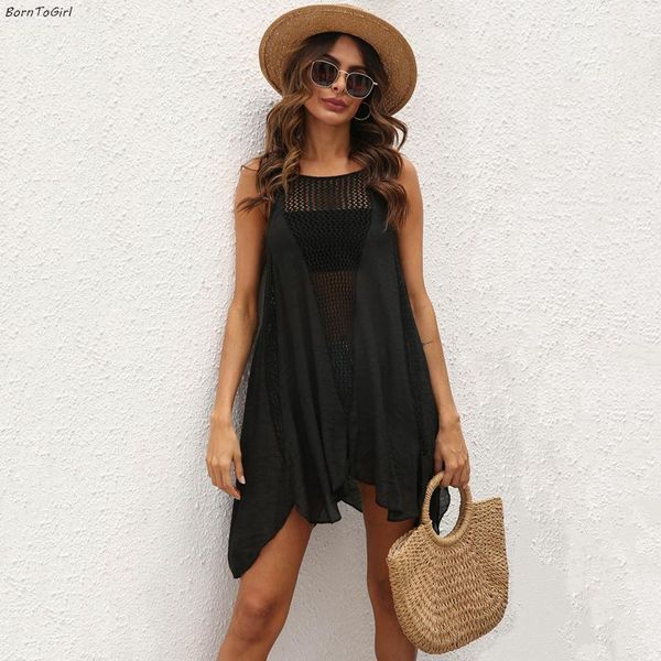 women's swimwear borntogirl summer beach dress 2021 black white beige irregular crochet big swing, White;black
women's swimwear borntogirl summer beach dress 2021 black white beige irregular crochet big swing, White;black